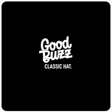 Load image into Gallery viewer, Black Good Buzz branded 5-panel cap