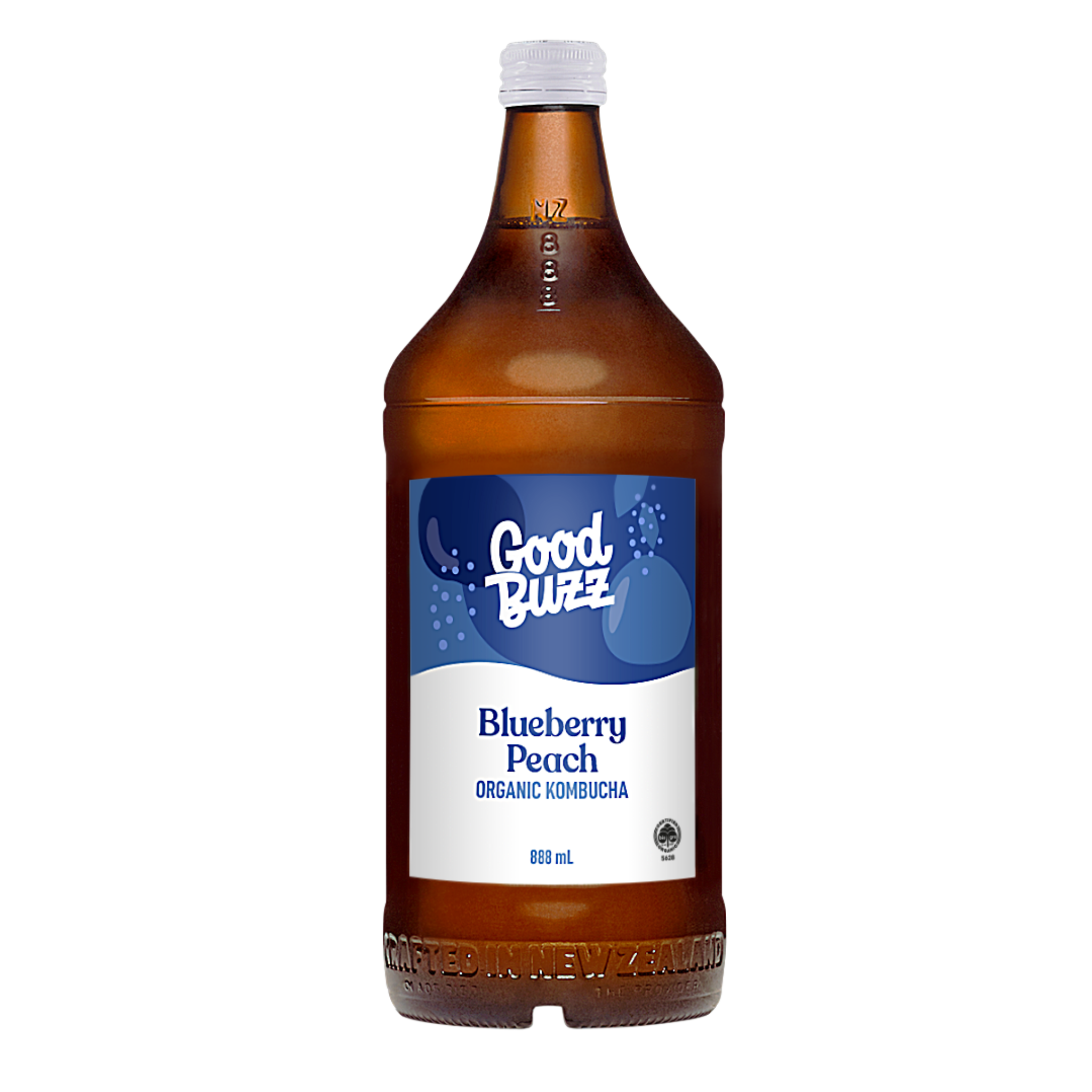Blueberry Peach Kombucha 888ml 8-pack