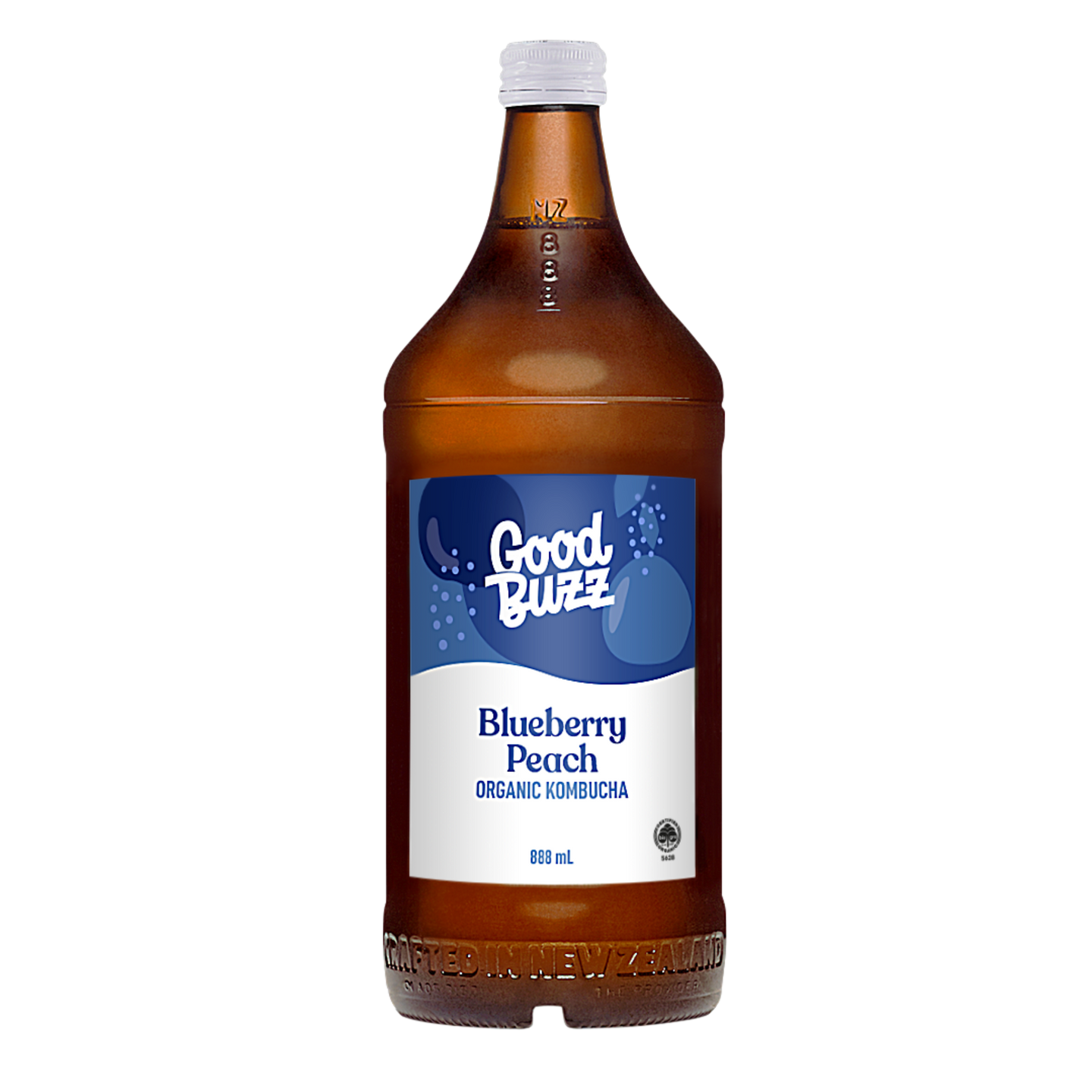 Blueberry Peach Kombucha 888ml 8-pack
