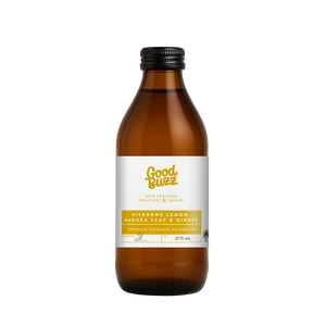 Gisborne Lemon Manuka Leaf & Ginger Kombucha 375mL 12-Pack