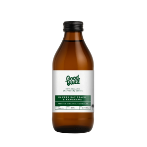 Hawkes Bay Peach & Kawakawa Kombucha 375mL 12-Pack
