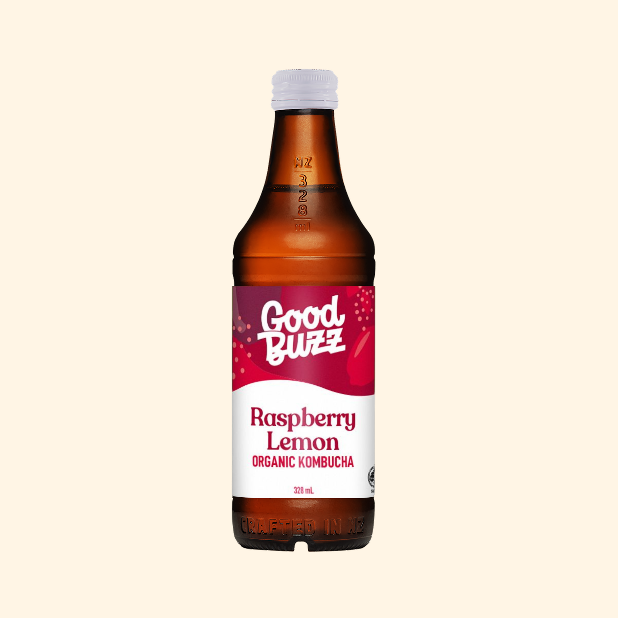 Raspberry Lemon Kombucha 328ml 12-pack