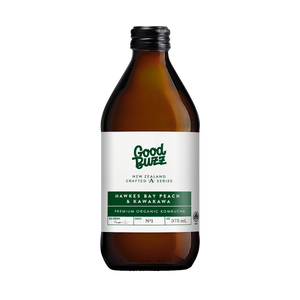 Hawkes Bay Peach & Kawakawa Kombucha 375mL 12-Pack