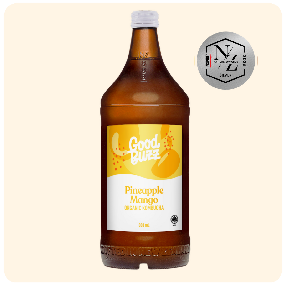 Pineapple Mango Kombucha 888ml 8-pack