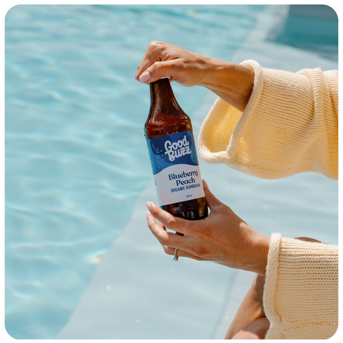 Blueberry Peach Kombucha 328ml 12-pack