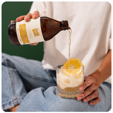 Load image into Gallery viewer, Gisborne Lemon Manuka Leaf &amp; Ginger Kombucha 375mL 12-Pack
