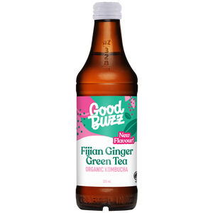 Fijian Ginger Green Tea Kombucha 328ml 12-pack