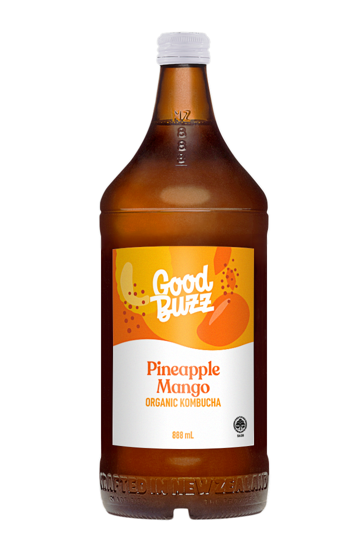 Pineapple Mango Kombucha 888ml 8-pack