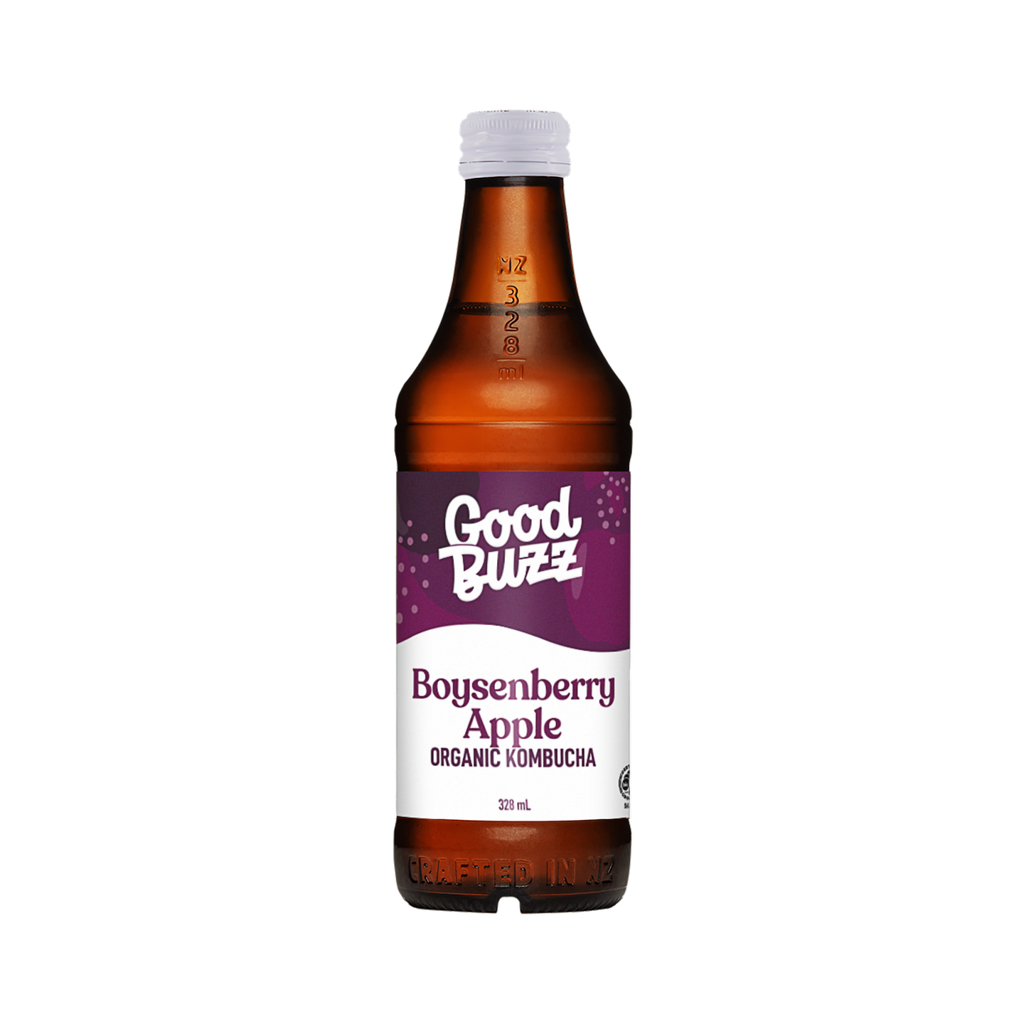 Boysenberry Apple Kombucha 328ml 12-pack