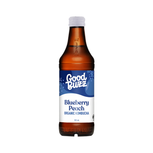 Blueberry Peach Kombucha 328ml 12-pack