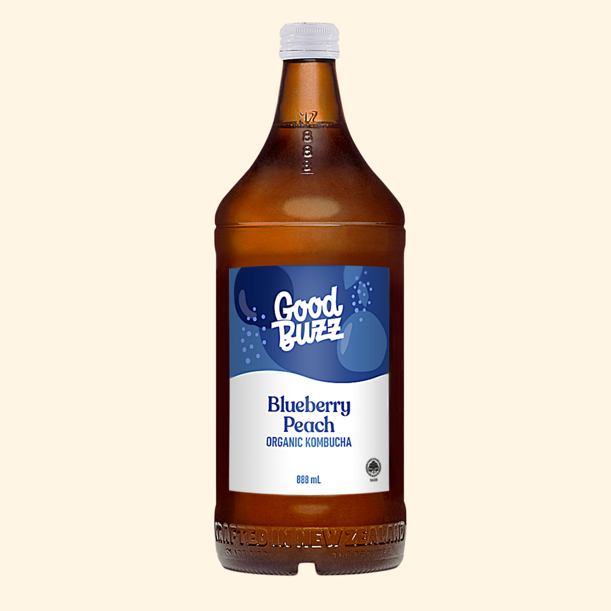 Blueberry Peach Kombucha 888ml 8-pack