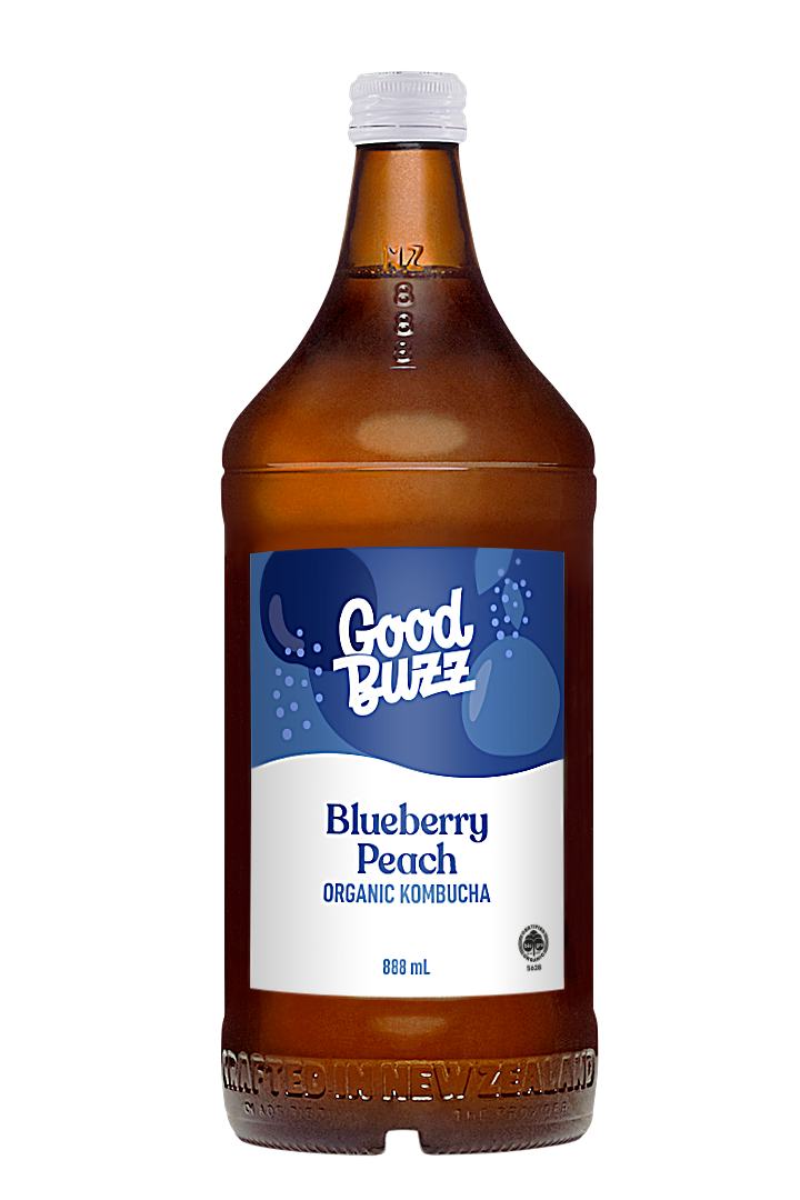 Blueberry Peach Kombucha 888ml 8-pack